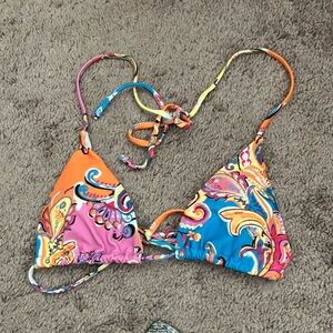 Colorful Paisley Bikini Top